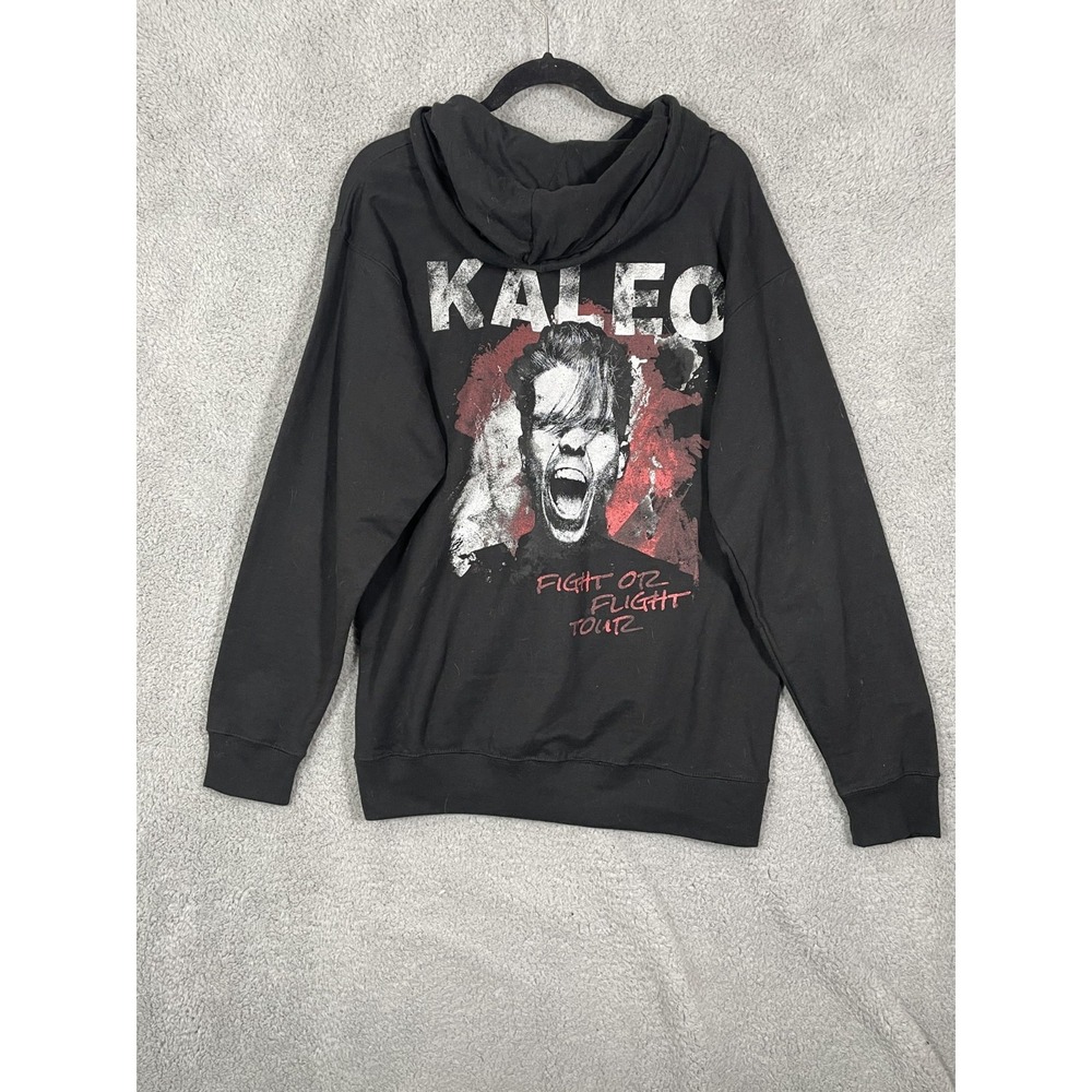 Independent Trading Co Hoodie Men M Black Kaleo Fight or Flight Tour Merch Music
